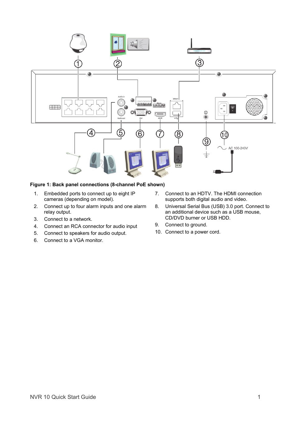 Interlogix TruVision NVR 10 Quick Start User Manual | Page 3 / 8