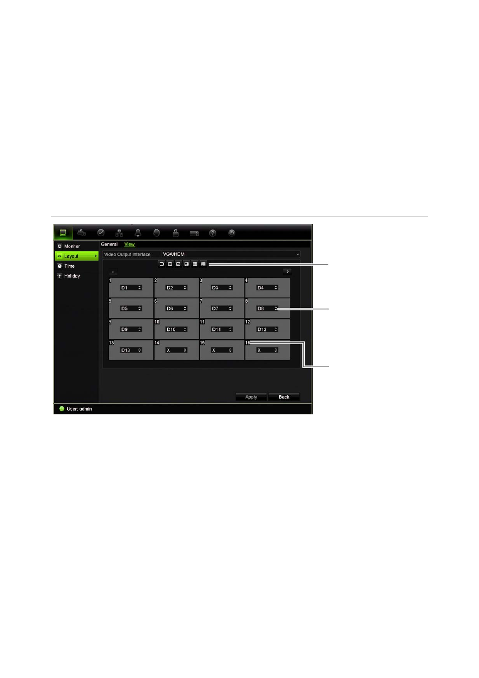Changing the camera sequence | Interlogix TruVision NVR 10 User Manual User Manual | Page 84 / 160