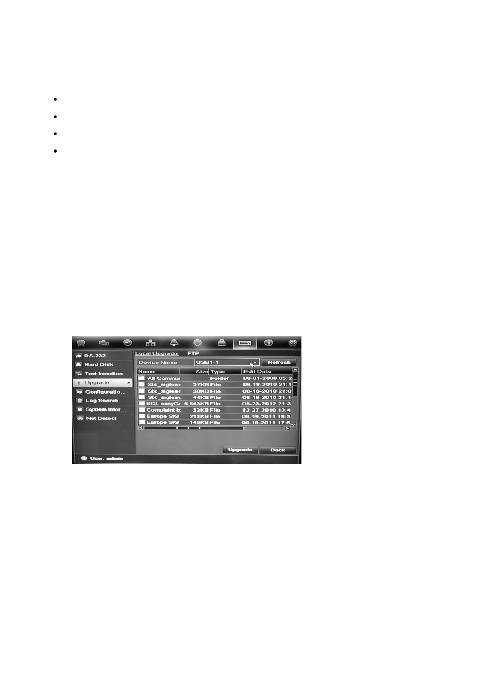 Updating system firmware | Interlogix DVR 11 User Manual User Manual | Page 104 / 156