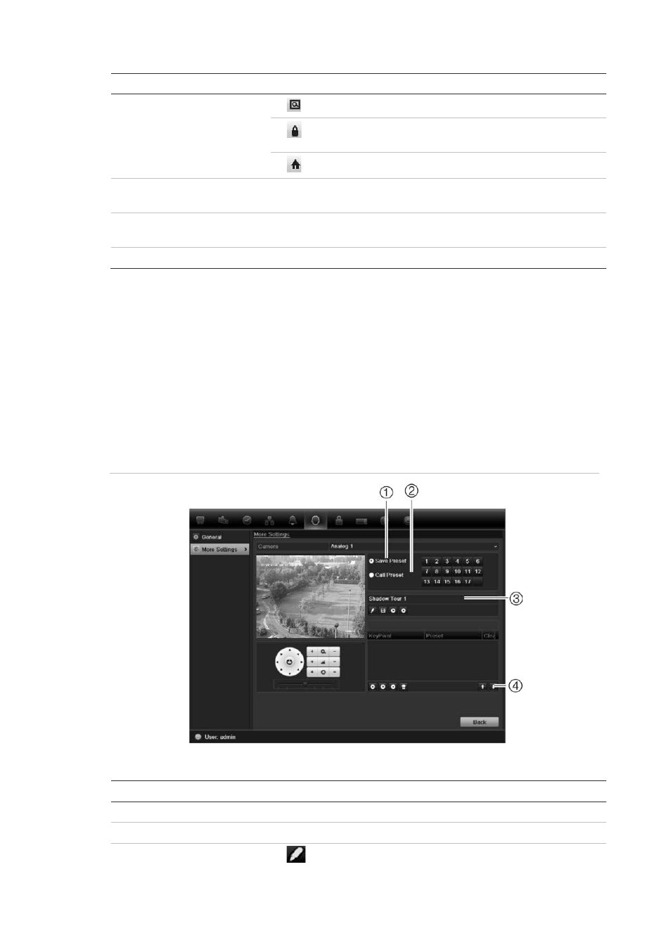 Setting and calling up presets | Interlogix DVR 11 User Manual User Manual | Page 79 / 156