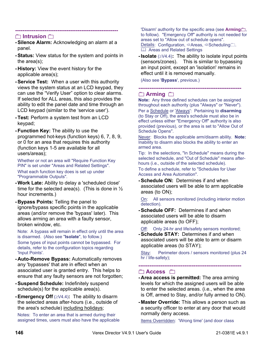 Interlogix VEREX Director User Manual | Page 154 / 383