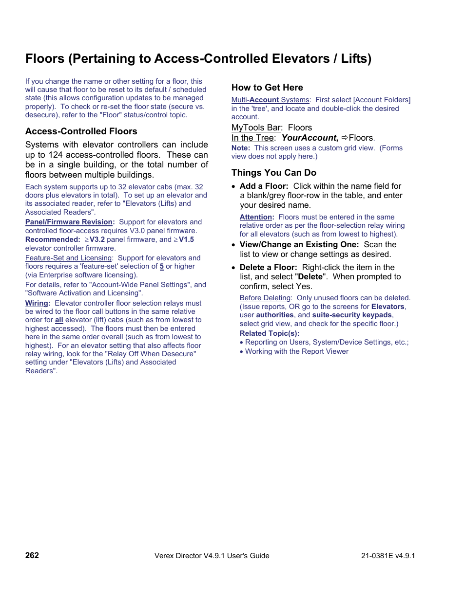 Interlogix VEREX Director User Manual | Page 270 / 383