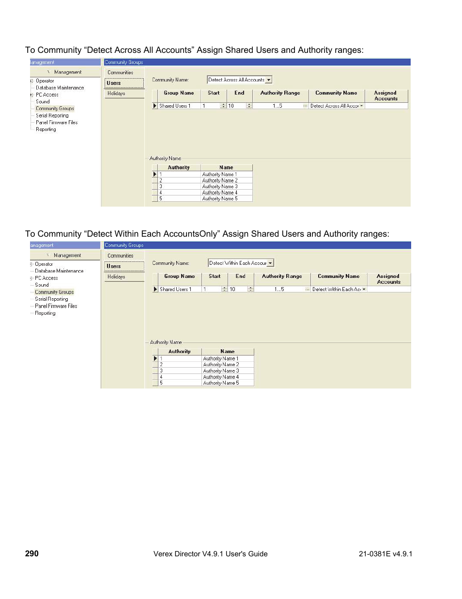Interlogix VEREX Director User Manual | Page 298 / 383