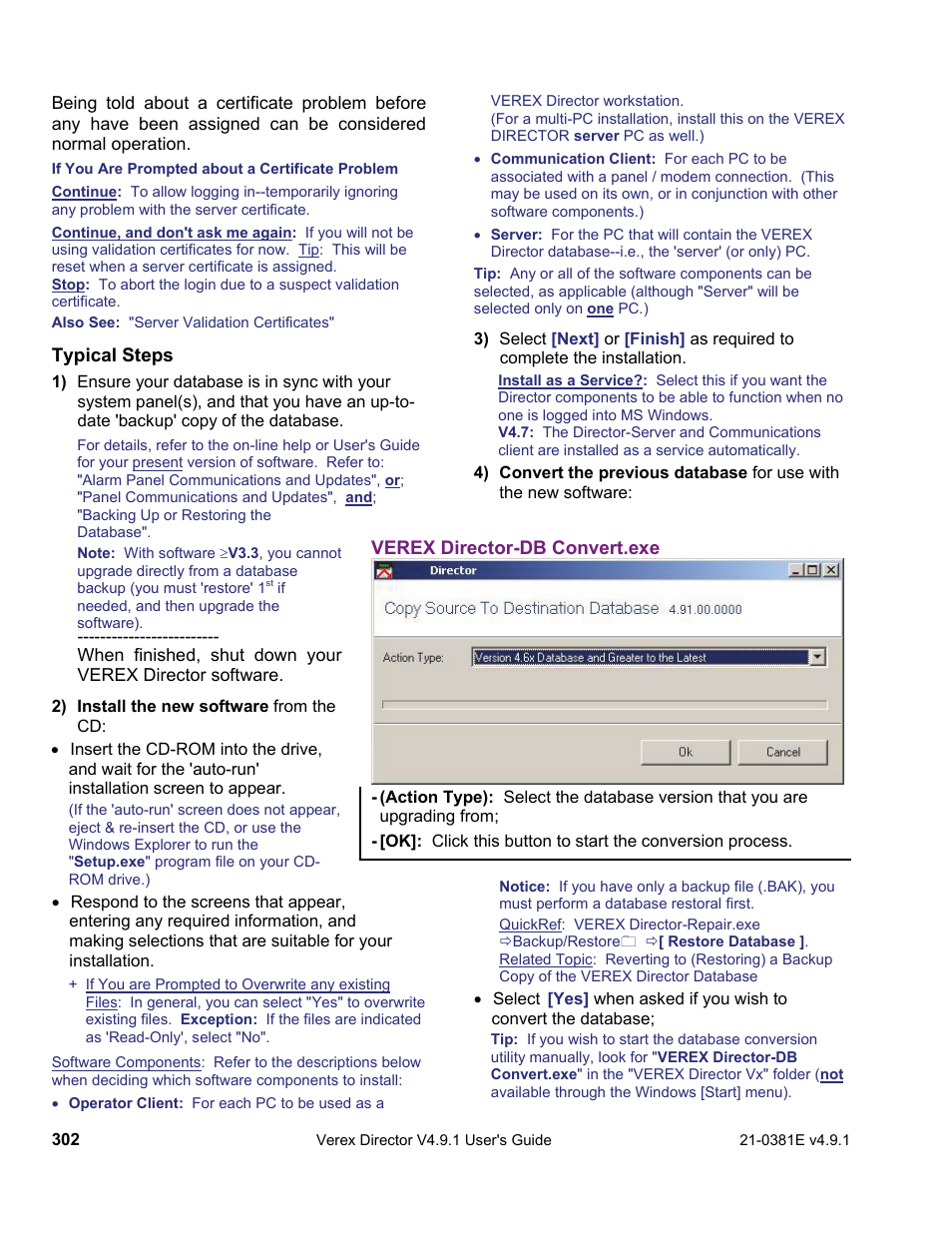 Interlogix VEREX Director User Manual | Page 310 / 383