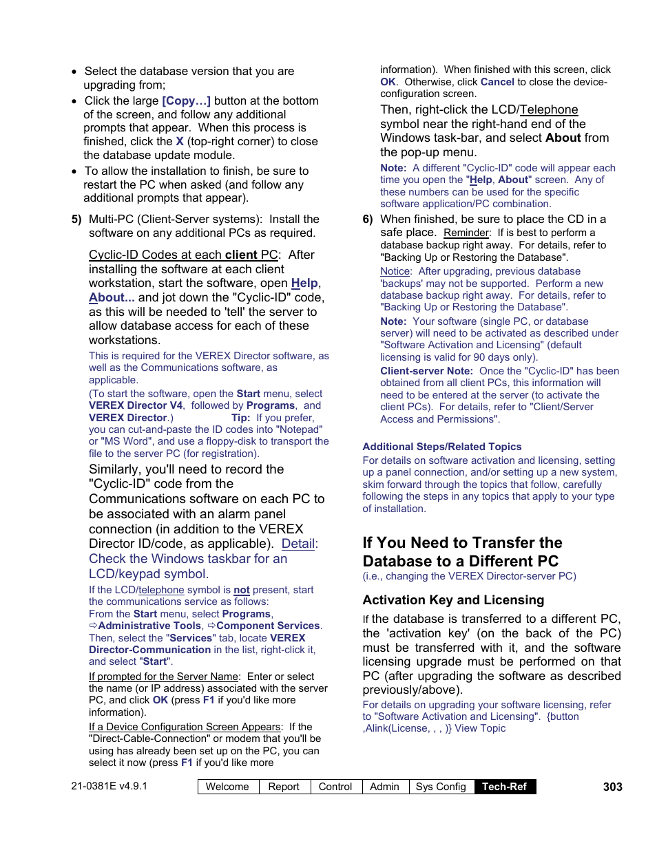 Interlogix VEREX Director User Manual | Page 311 / 383
