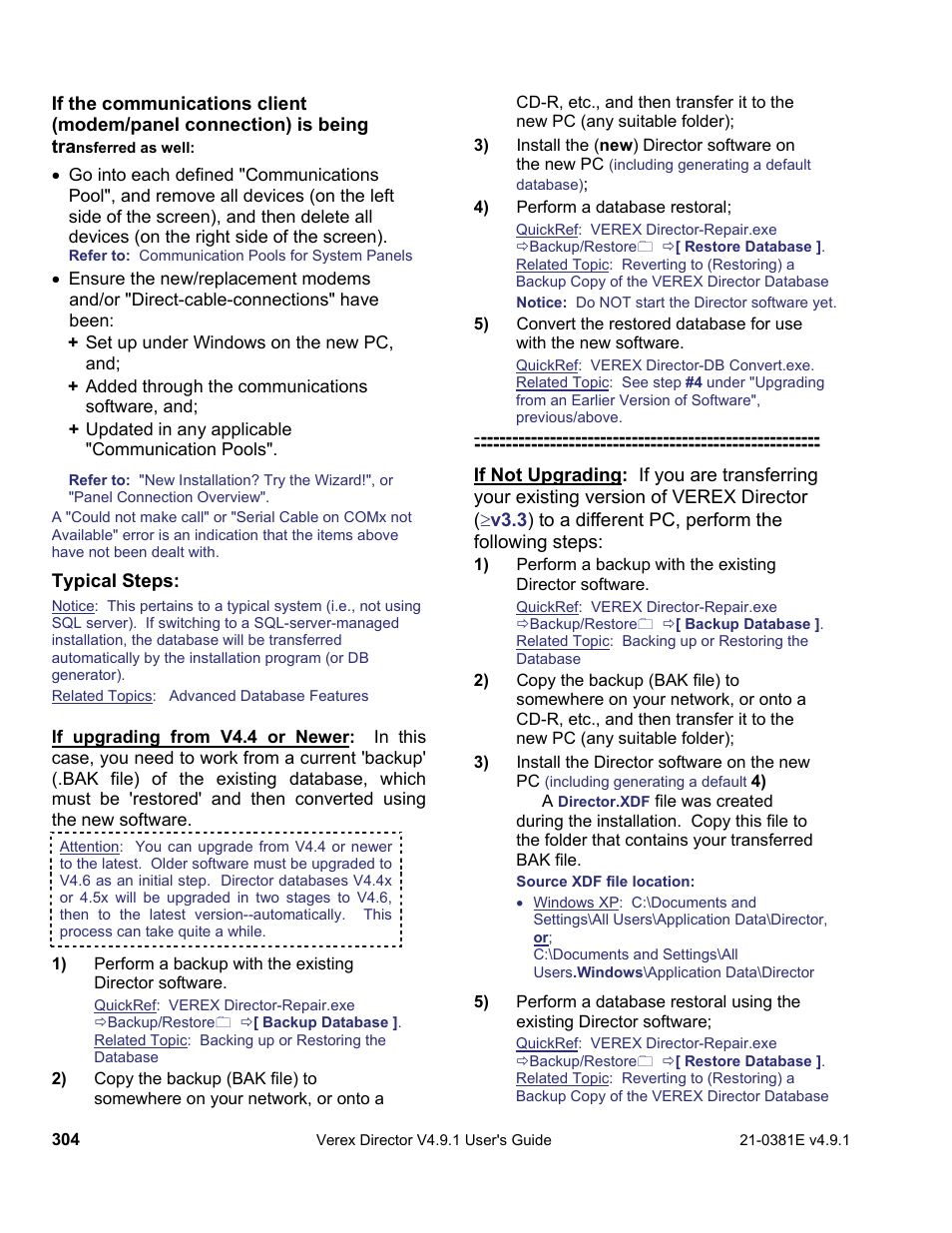 Interlogix VEREX Director User Manual | Page 312 / 383