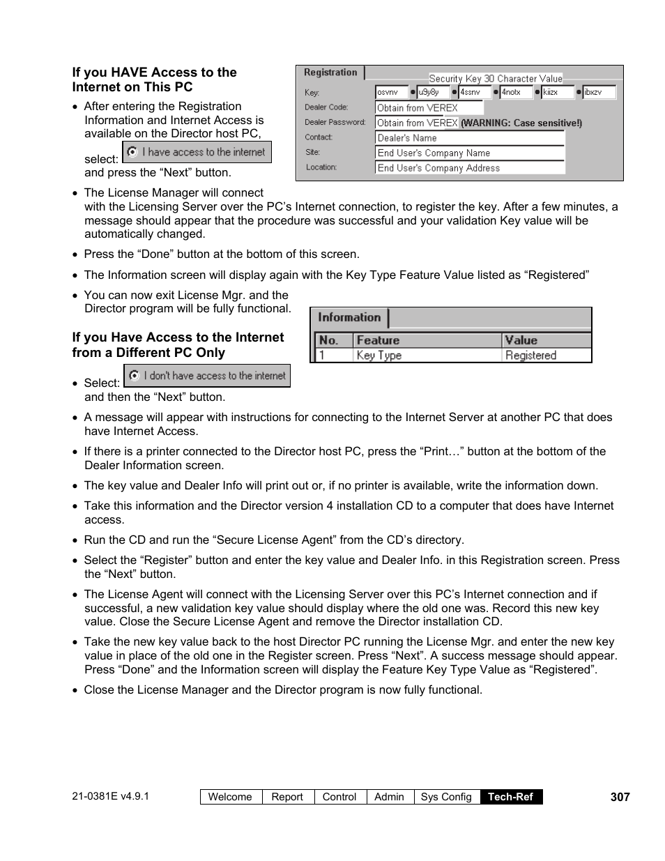 Interlogix VEREX Director User Manual | Page 315 / 383