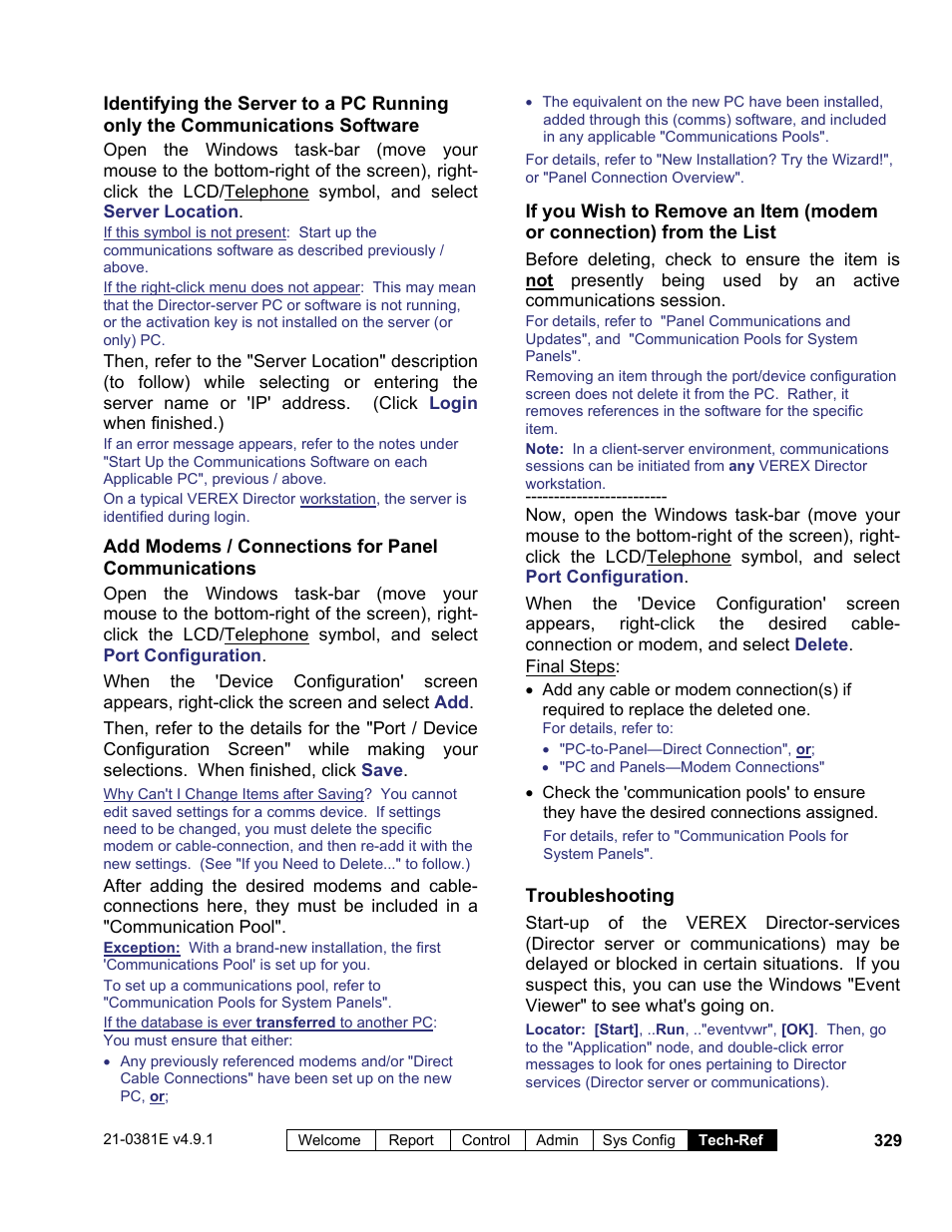 Interlogix VEREX Director User Manual | Page 337 / 383