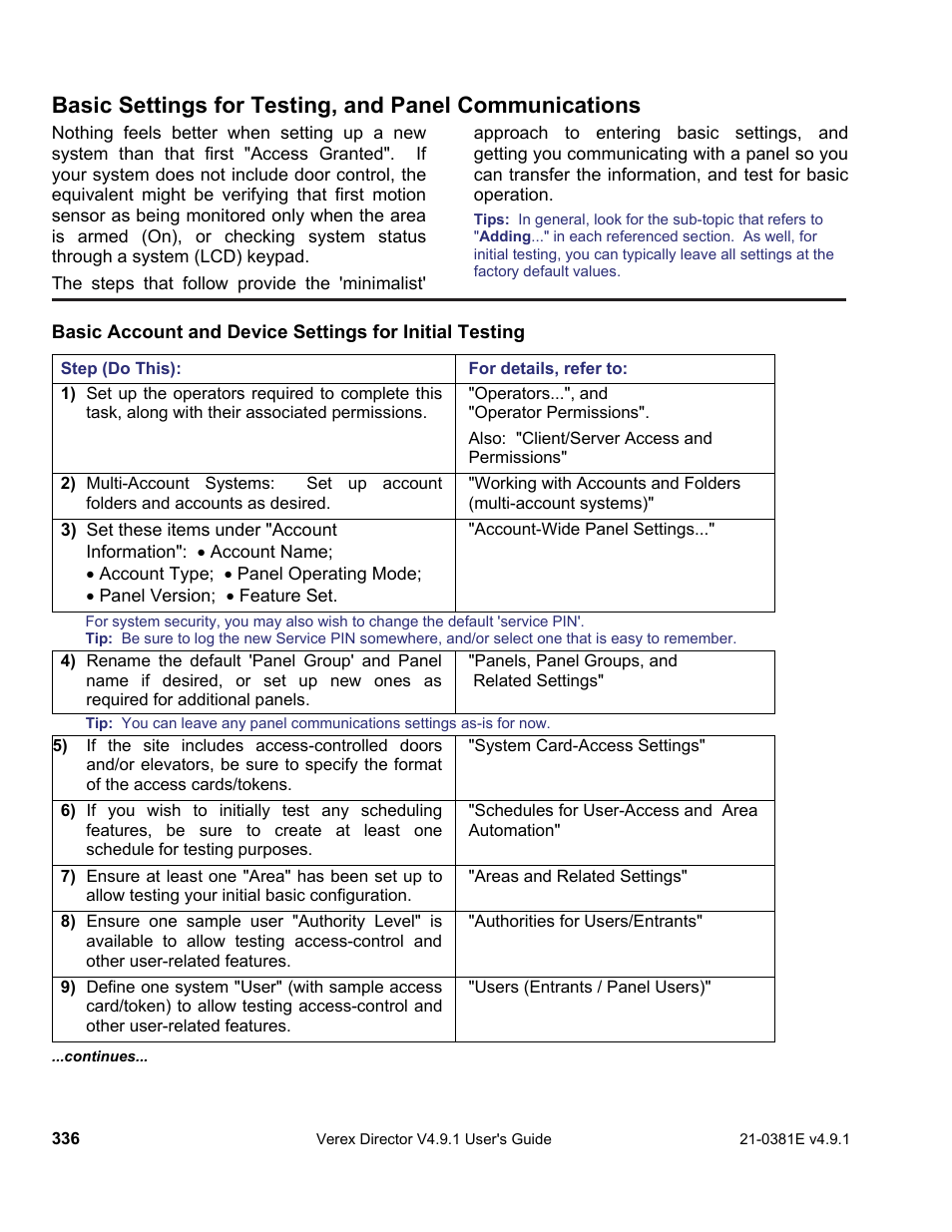 Interlogix VEREX Director User Manual | Page 344 / 383