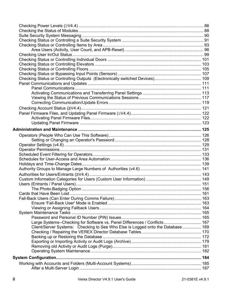 Interlogix VEREX Director User Manual | Page 4 / 383