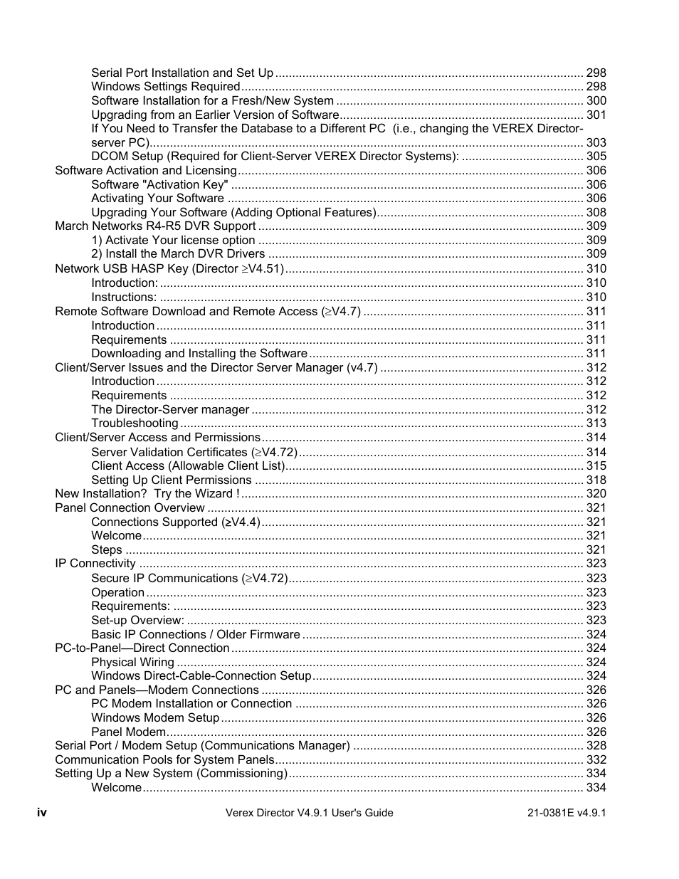 Interlogix VEREX Director User Manual | Page 6 / 383