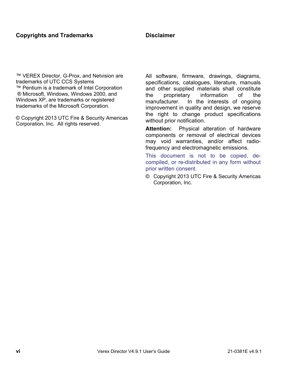 Interlogix VEREX Director User Manual | Page 8 / 383