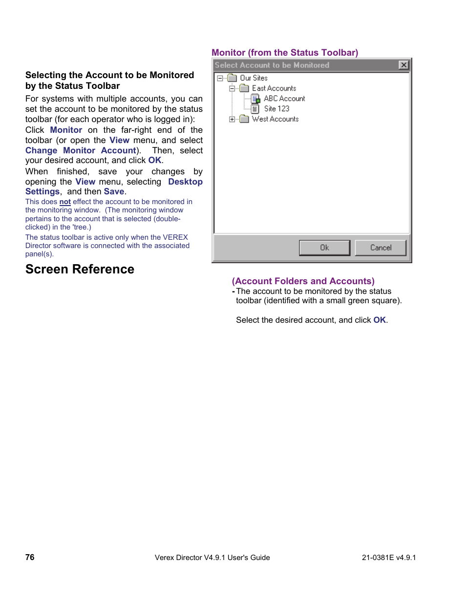 Screen reference | Interlogix VEREX Director User Manual | Page 84 / 383
