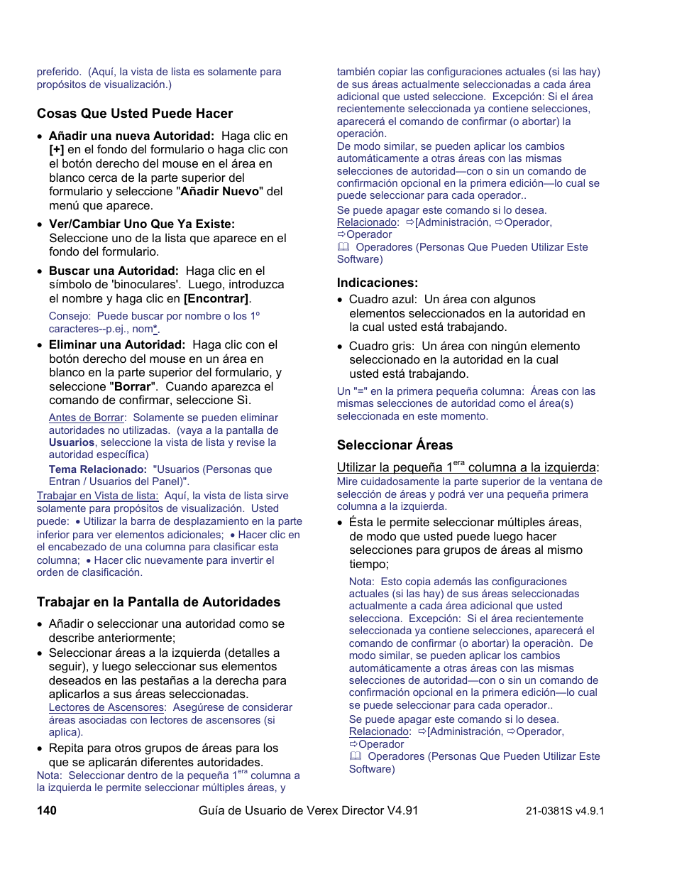 Interlogix VEREX Director User Manual | Page 150 / 378