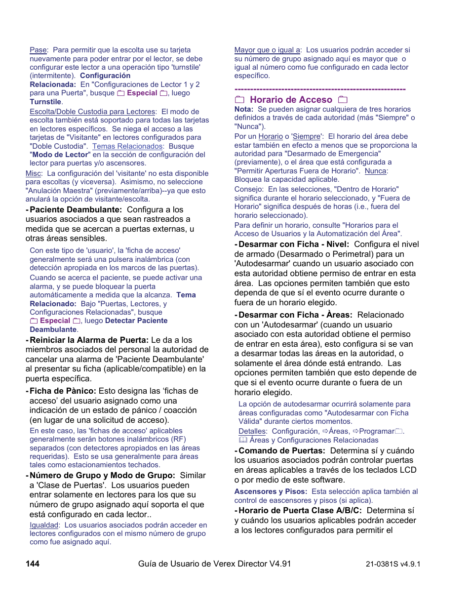 Interlogix VEREX Director User Manual | Page 154 / 378