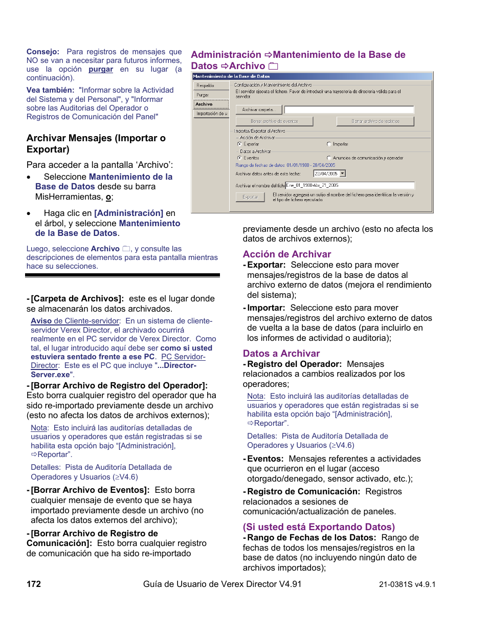 Interlogix VEREX Director User Manual | Page 182 / 378