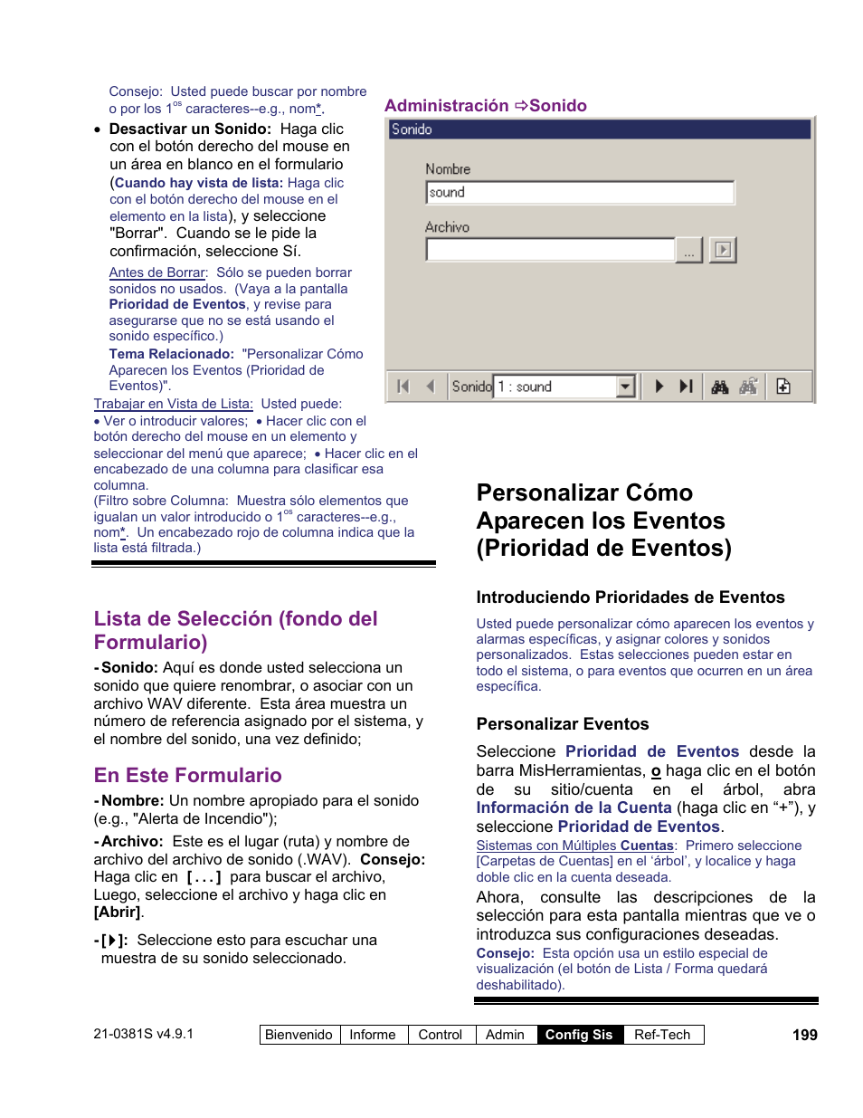 Lista de selección (fondo del formulario), En este formulario | Interlogix VEREX Director User Manual | Page 209 / 378