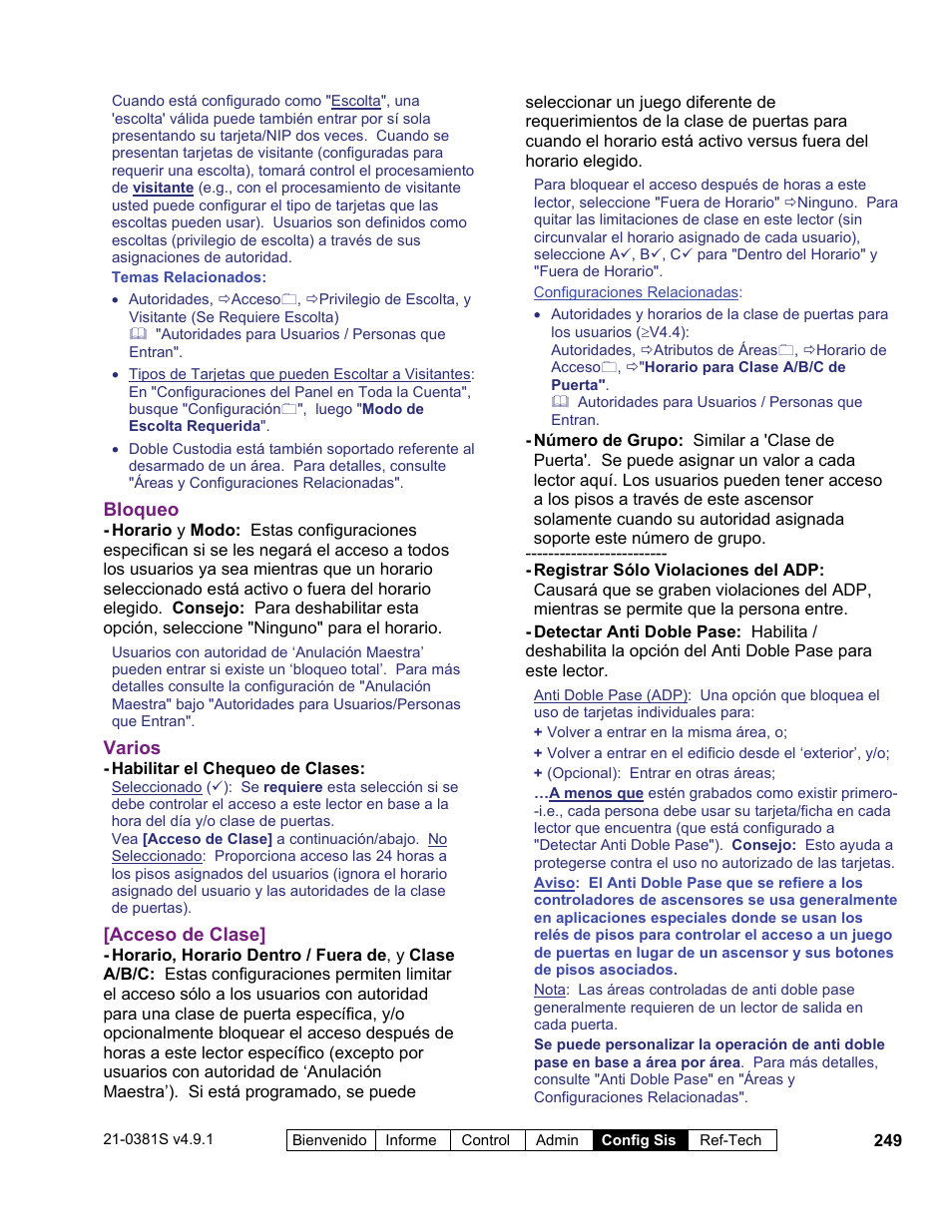 Interlogix VEREX Director User Manual | Page 259 / 378