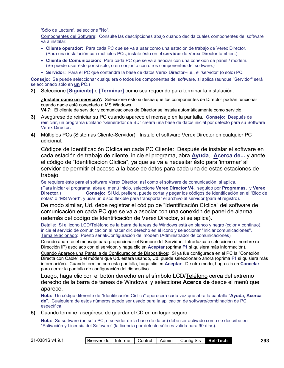Interlogix VEREX Director User Manual | Page 303 / 378