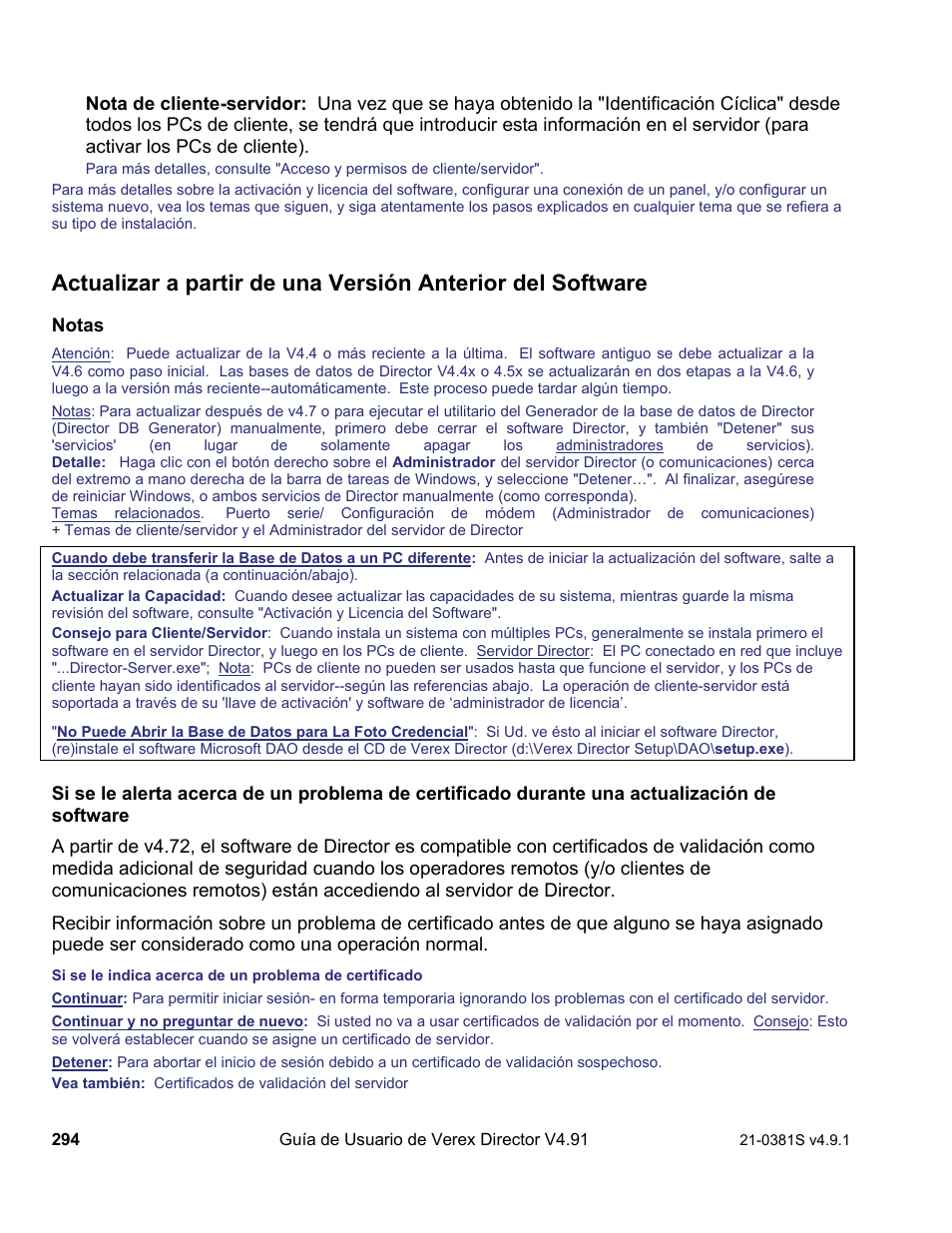 Interlogix VEREX Director User Manual | Page 304 / 378
