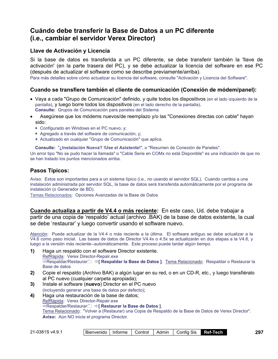 Interlogix VEREX Director User Manual | Page 307 / 378