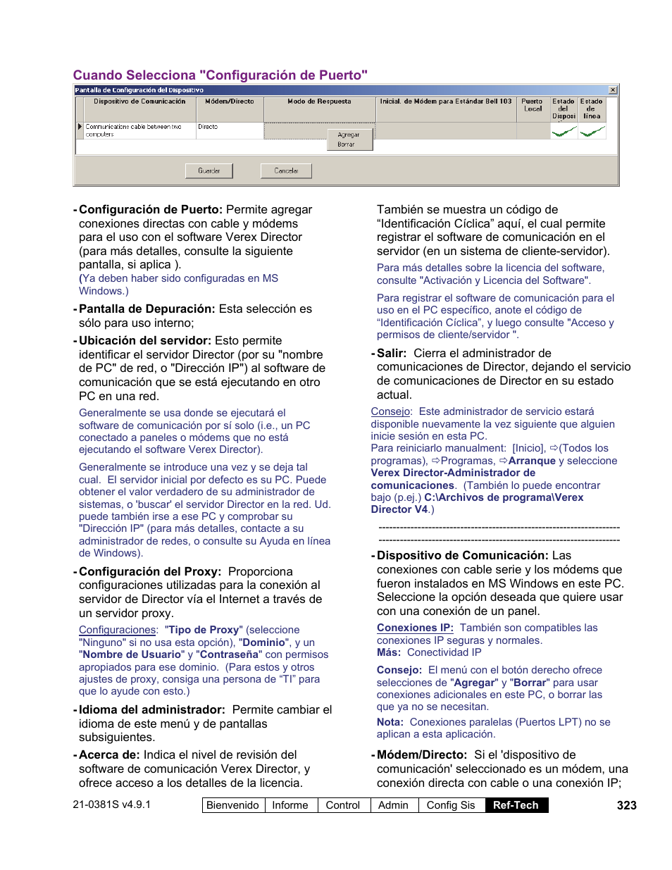 Interlogix VEREX Director User Manual | Page 333 / 378
