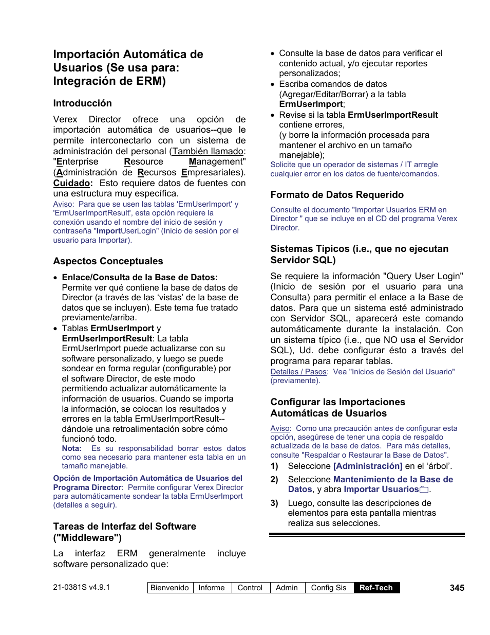 Interlogix VEREX Director User Manual | Page 355 / 378