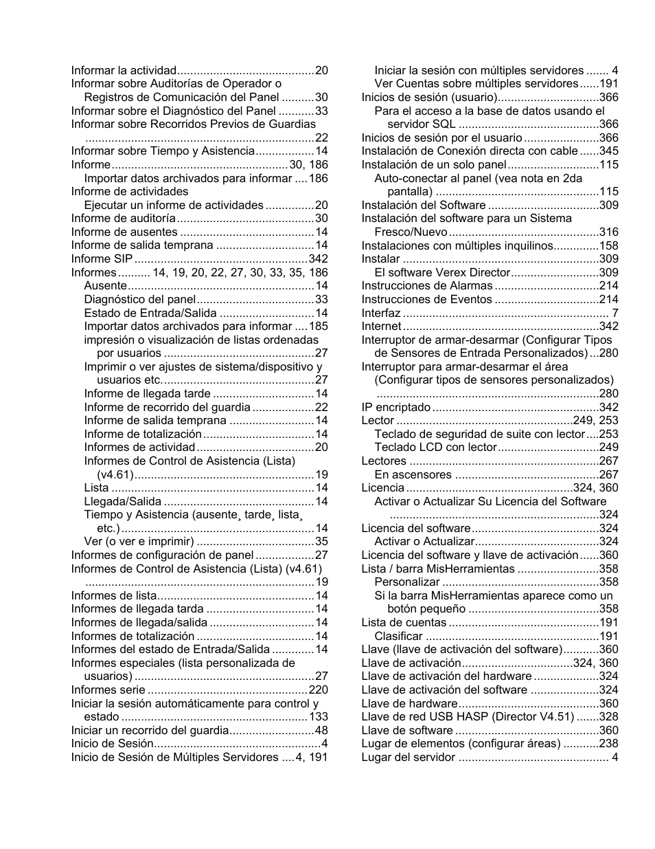 Interlogix VEREX Director User Manual | Page 371 / 378