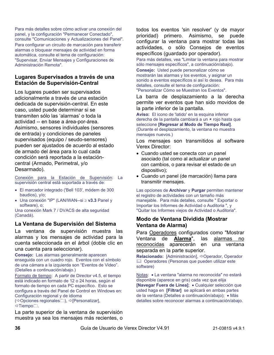 Interlogix VEREX Director User Manual | Page 46 / 378
