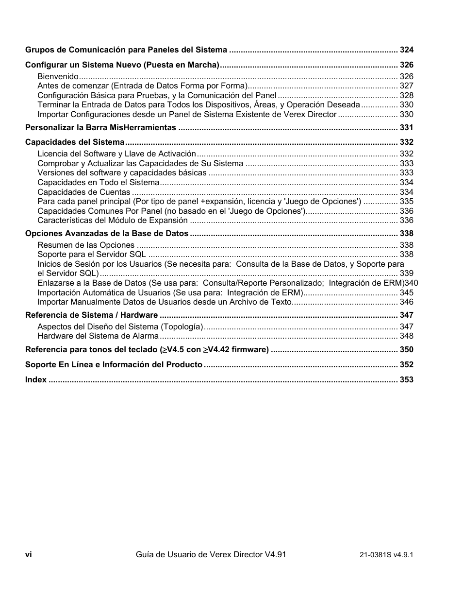 Interlogix VEREX Director User Manual | Page 8 / 378