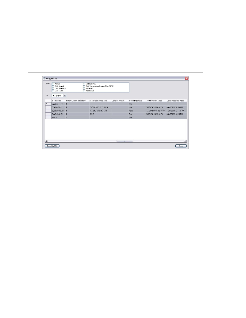 Device report | Interlogix TruVision Navigator 5.0 User Manual User Manual | Page 106 / 191