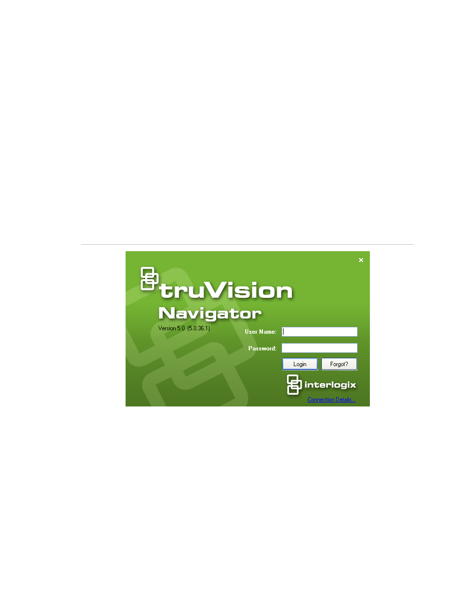 Initial login | Interlogix TruVision Navigator 5.0 User Manual User Manual | Page 35 / 191