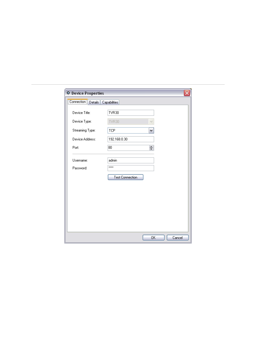 Device properties | Interlogix TruVision Navigator 5.0 User Manual User Manual | Page 72 / 191