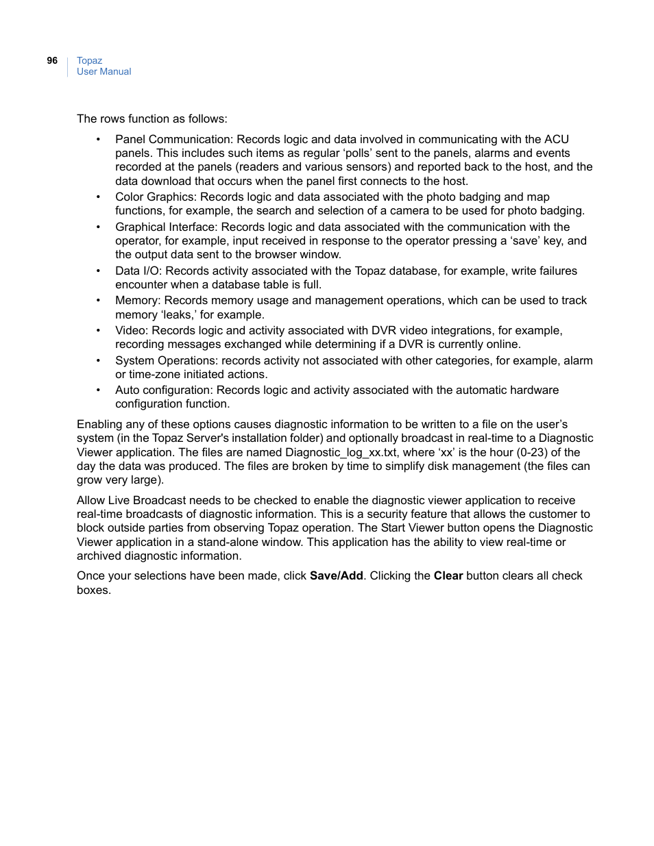 Interlogix Topaz User Manual User Manual | Page 114 / 420