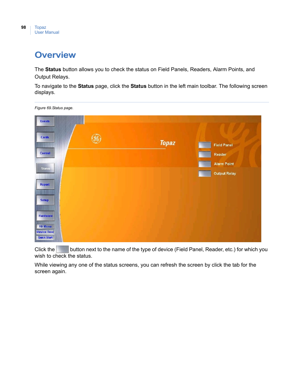 Overview | Interlogix Topaz User Manual User Manual | Page 116 / 420