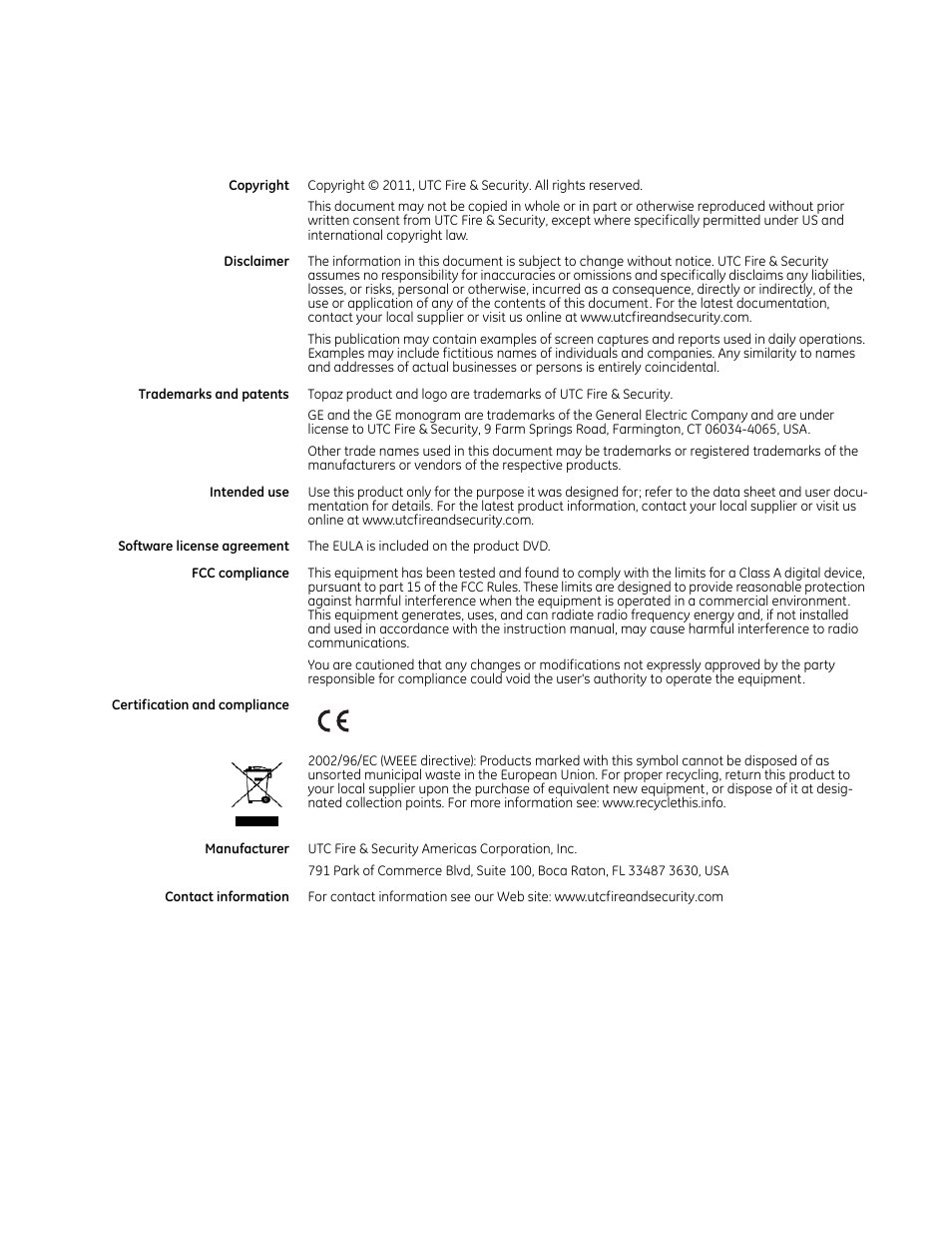Interlogix Topaz User Manual User Manual | Page 2 / 420