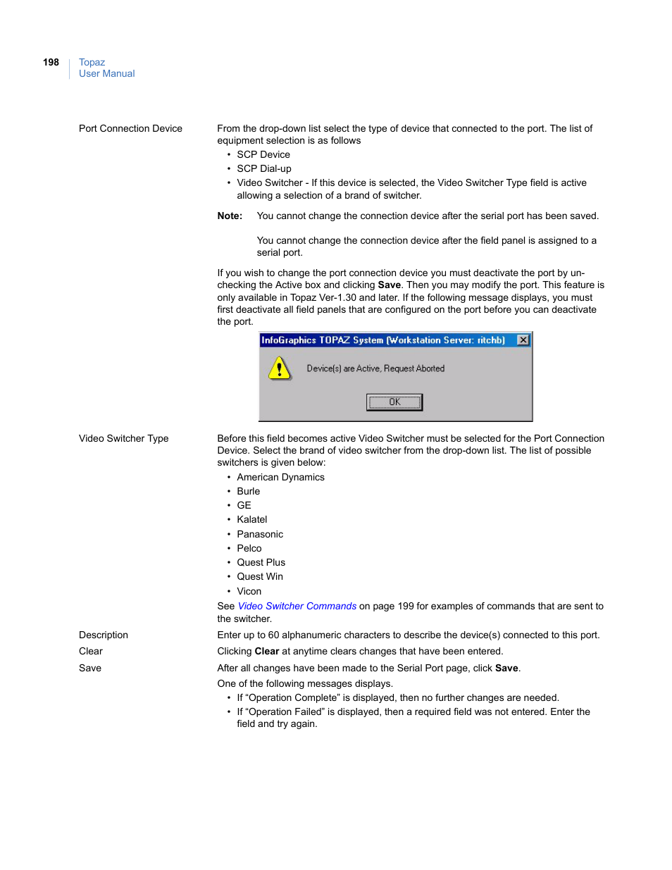Interlogix Topaz User Manual User Manual | Page 216 / 420