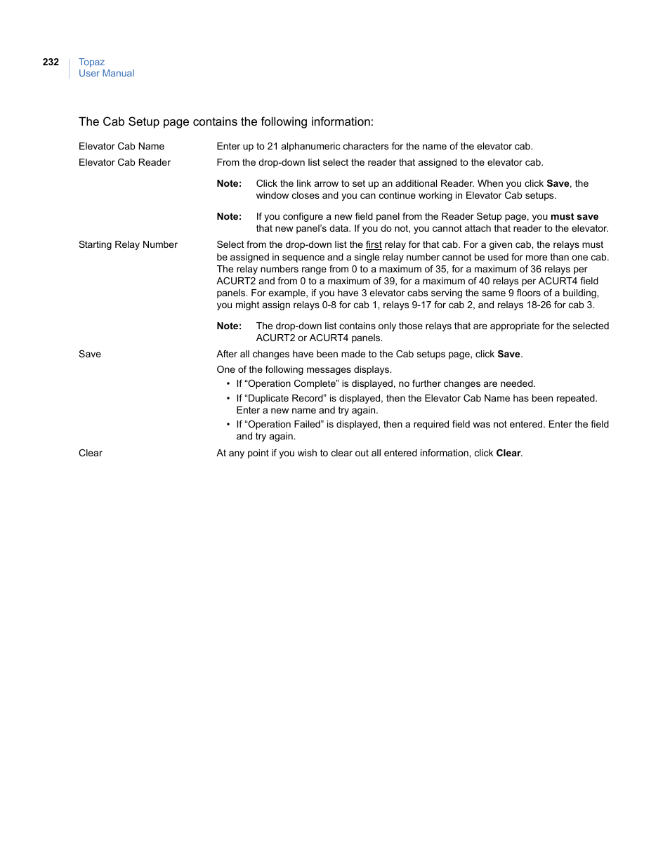 Interlogix Topaz User Manual User Manual | Page 250 / 420