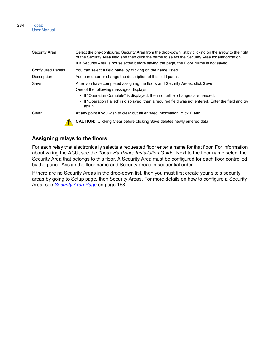 Interlogix Topaz User Manual User Manual | Page 252 / 420