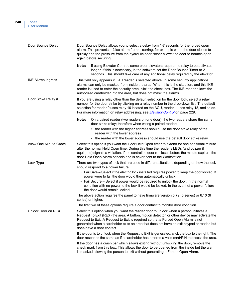 Interlogix Topaz User Manual User Manual | Page 258 / 420