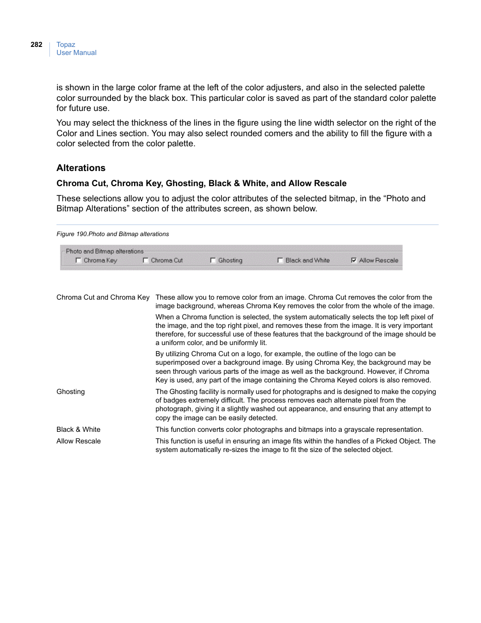 Figure 190.photo and bitmap alterations | Interlogix Topaz User Manual User Manual | Page 300 / 420