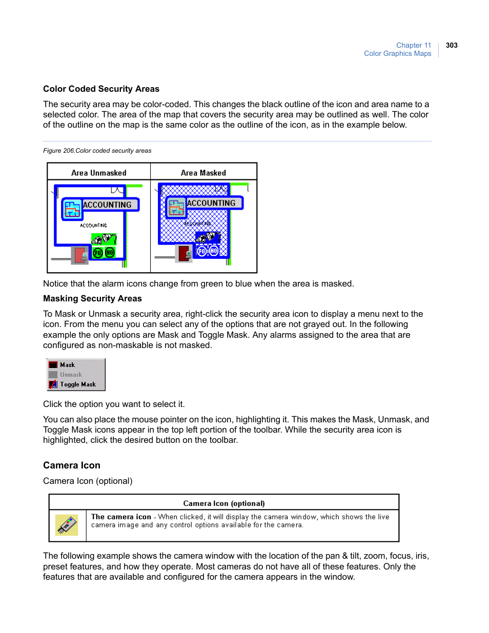 Figure 206.color coded security areas | Interlogix Topaz User Manual User Manual | Page 321 / 420