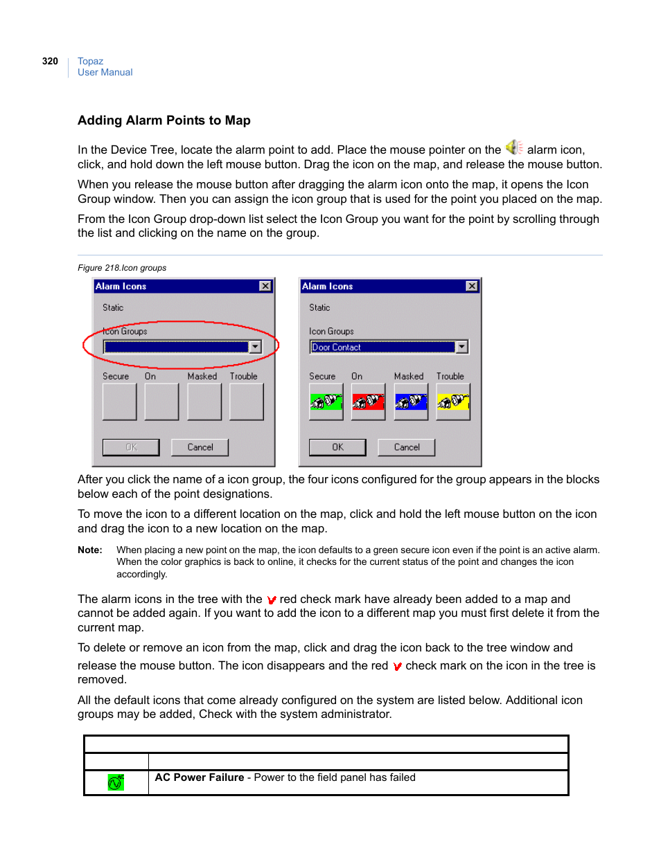 Figure 218.icon groups | Interlogix Topaz User Manual User Manual | Page 338 / 420