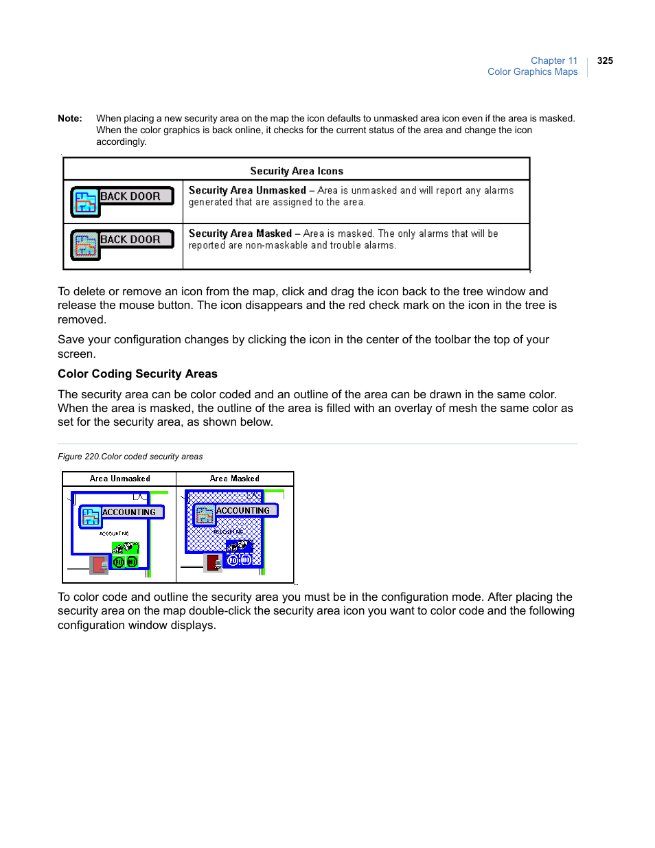 Figure 220.color coded security areas | Interlogix Topaz User Manual User Manual | Page 343 / 420