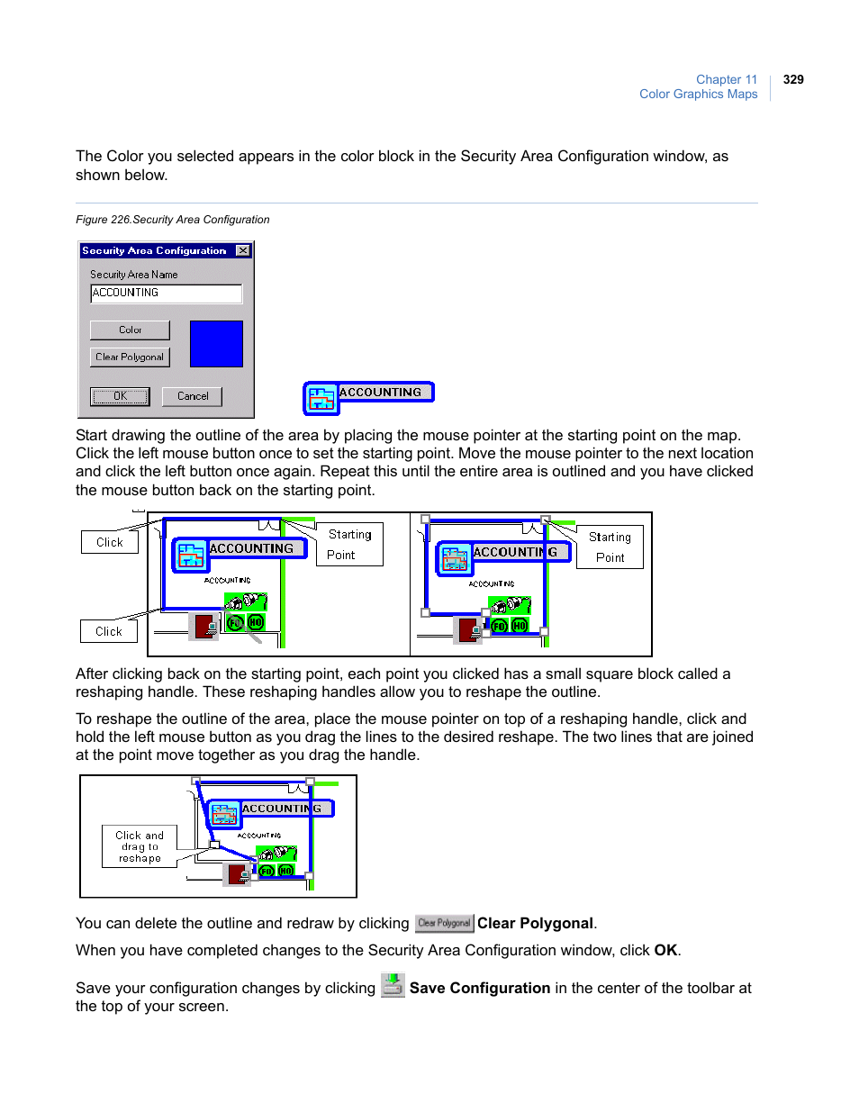 Figure 226.security area configuration | Interlogix Topaz User Manual User Manual | Page 347 / 420
