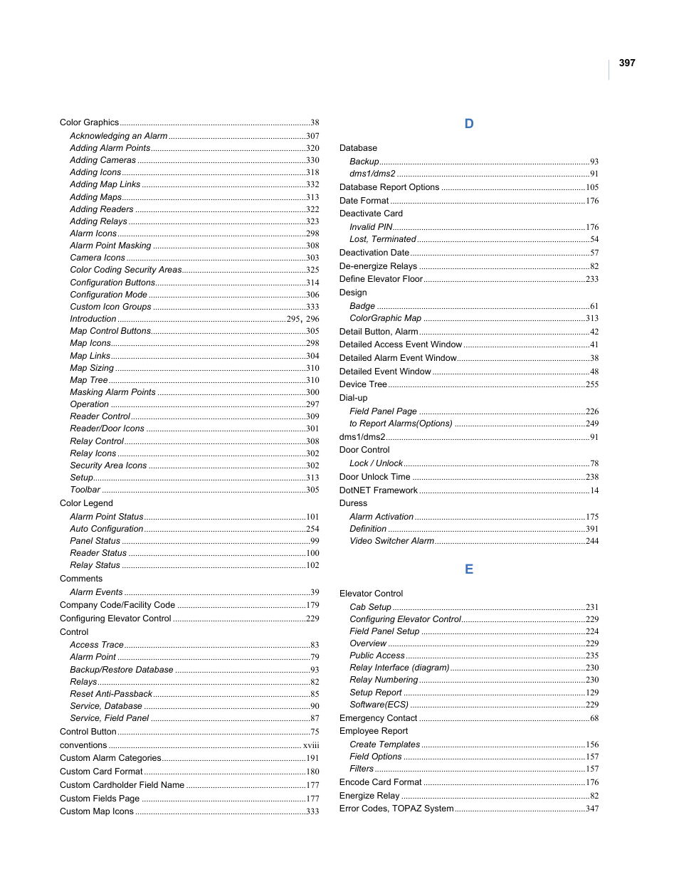 Interlogix Topaz User Manual User Manual | Page 415 / 420