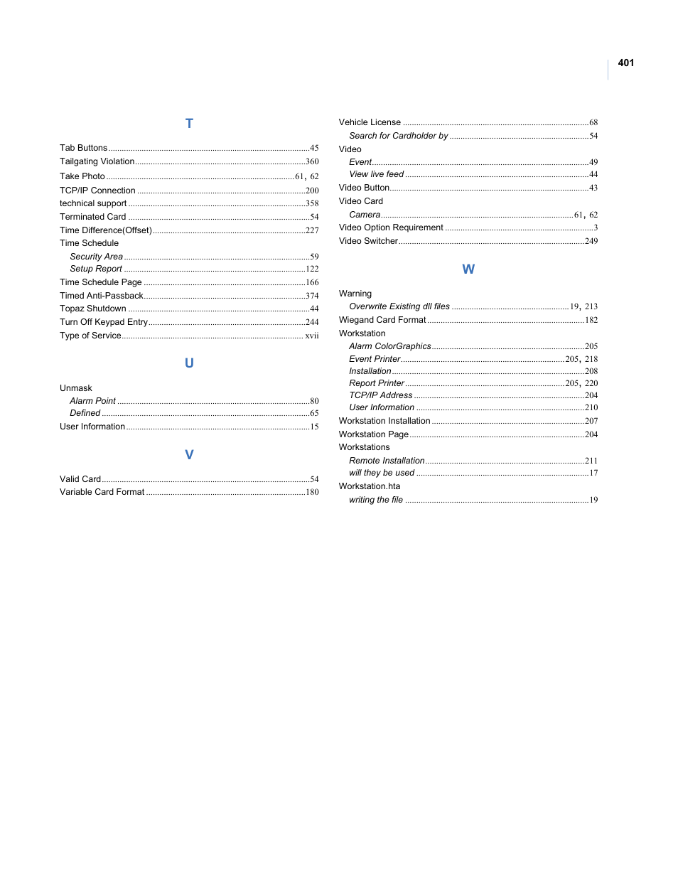 Interlogix Topaz User Manual User Manual | Page 419 / 420