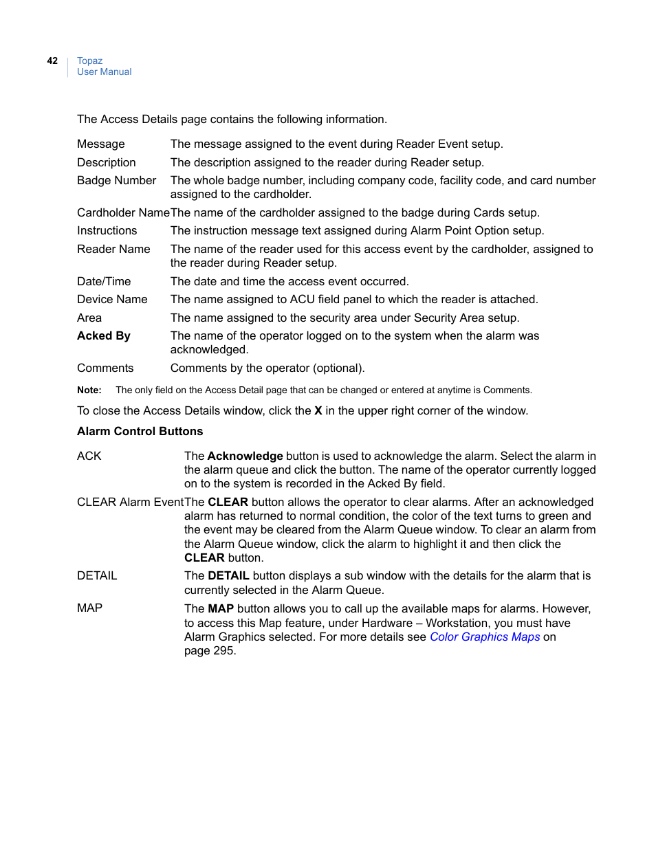 Interlogix Topaz User Manual User Manual | Page 60 / 420