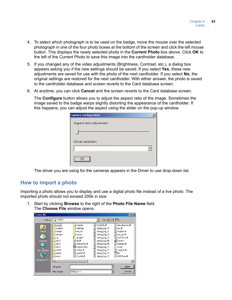 How to import a photo | Interlogix Topaz User Manual User Manual | Page 81 / 420