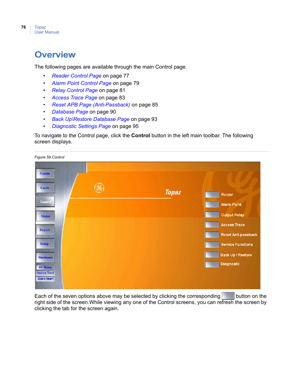 Overview, Figure 59. control | Interlogix Topaz User Manual User Manual | Page 94 / 420